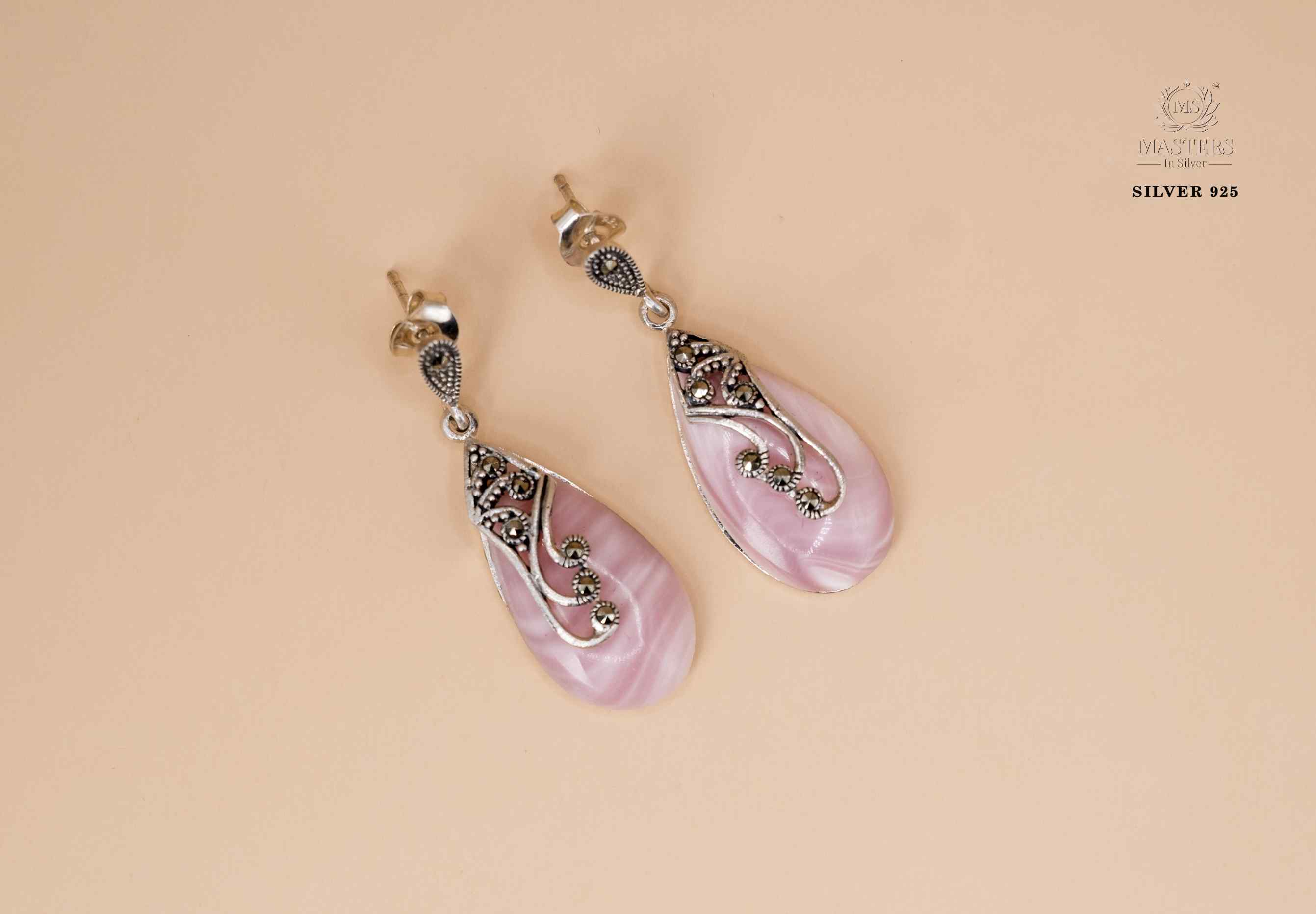 EARRINGS ORIGINAL IMPORTED MARCASITE