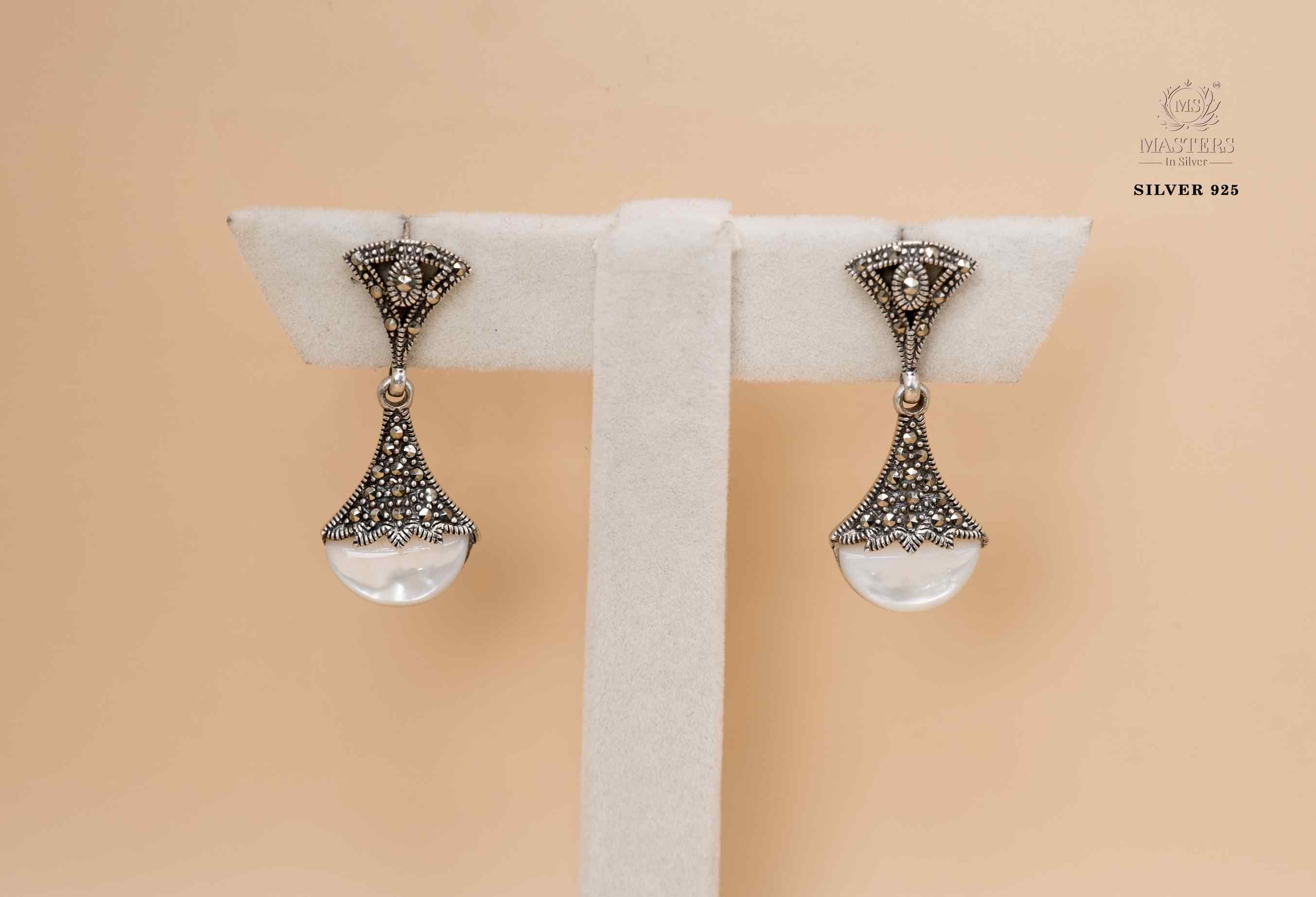 EARRINGS ORIGINAL IMPORTED MARCASITE