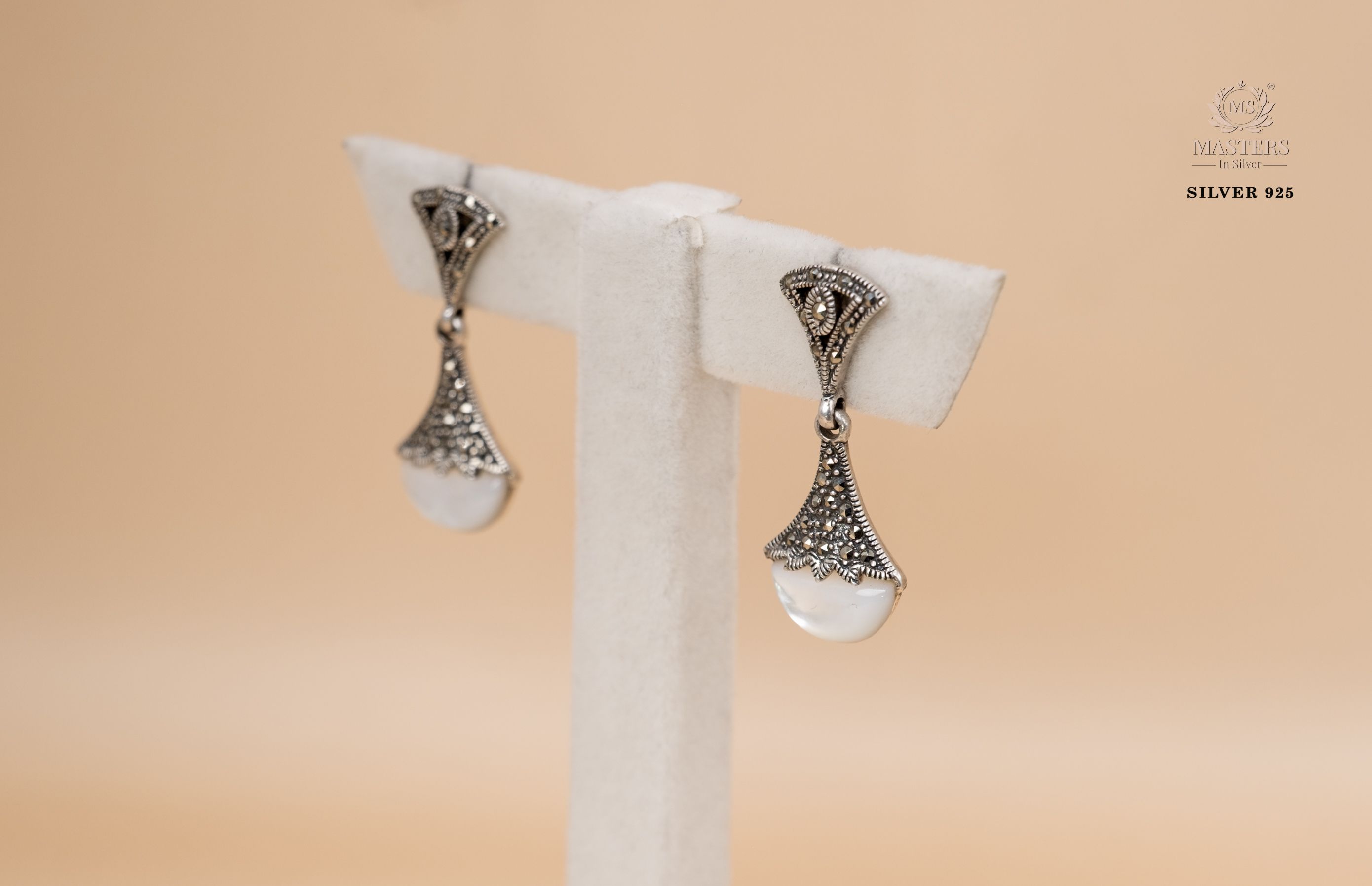 EARRINGS ORIGINAL IMPORTED MARCASITE