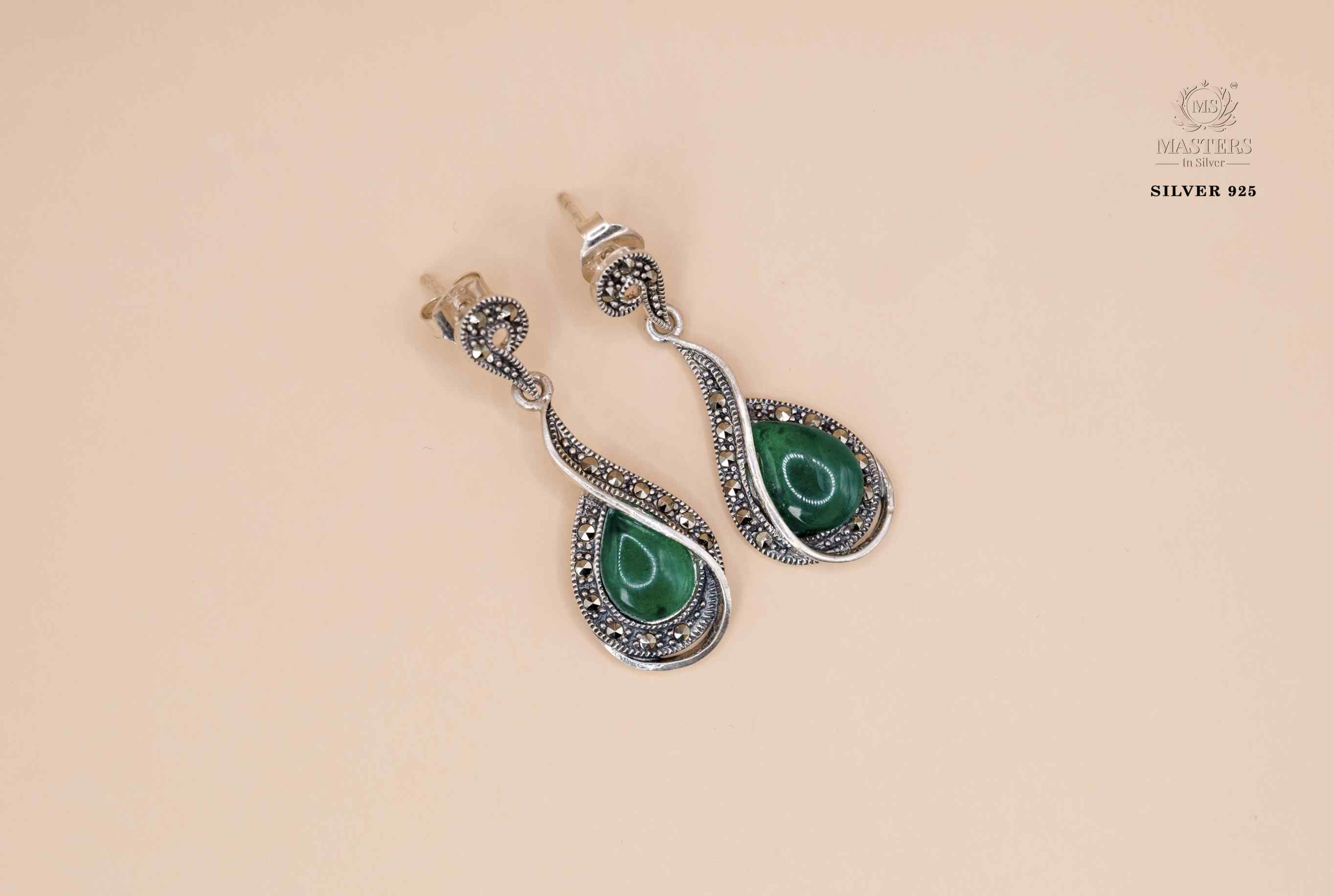 EARRINGS ORIGINAL IMPORTED MARCASITE