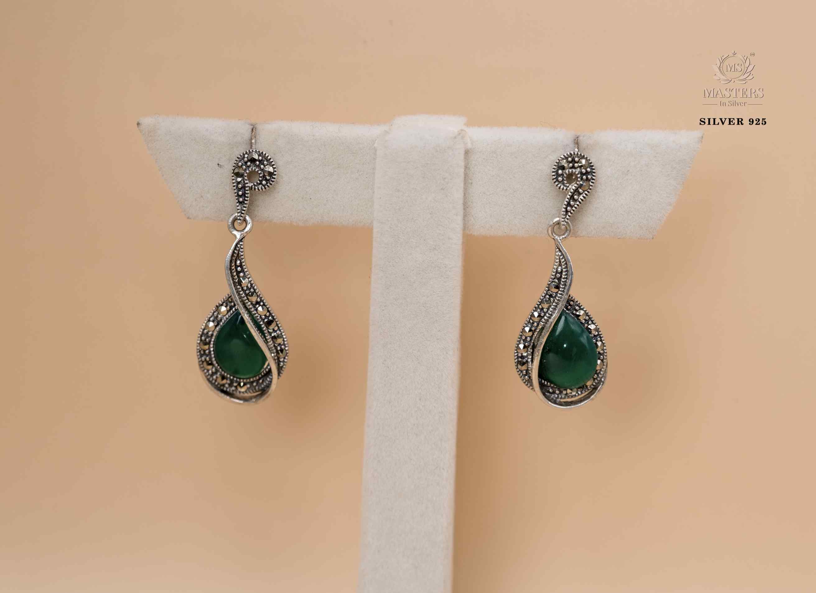 EARRINGS ORIGINAL IMPORTED MARCASITE