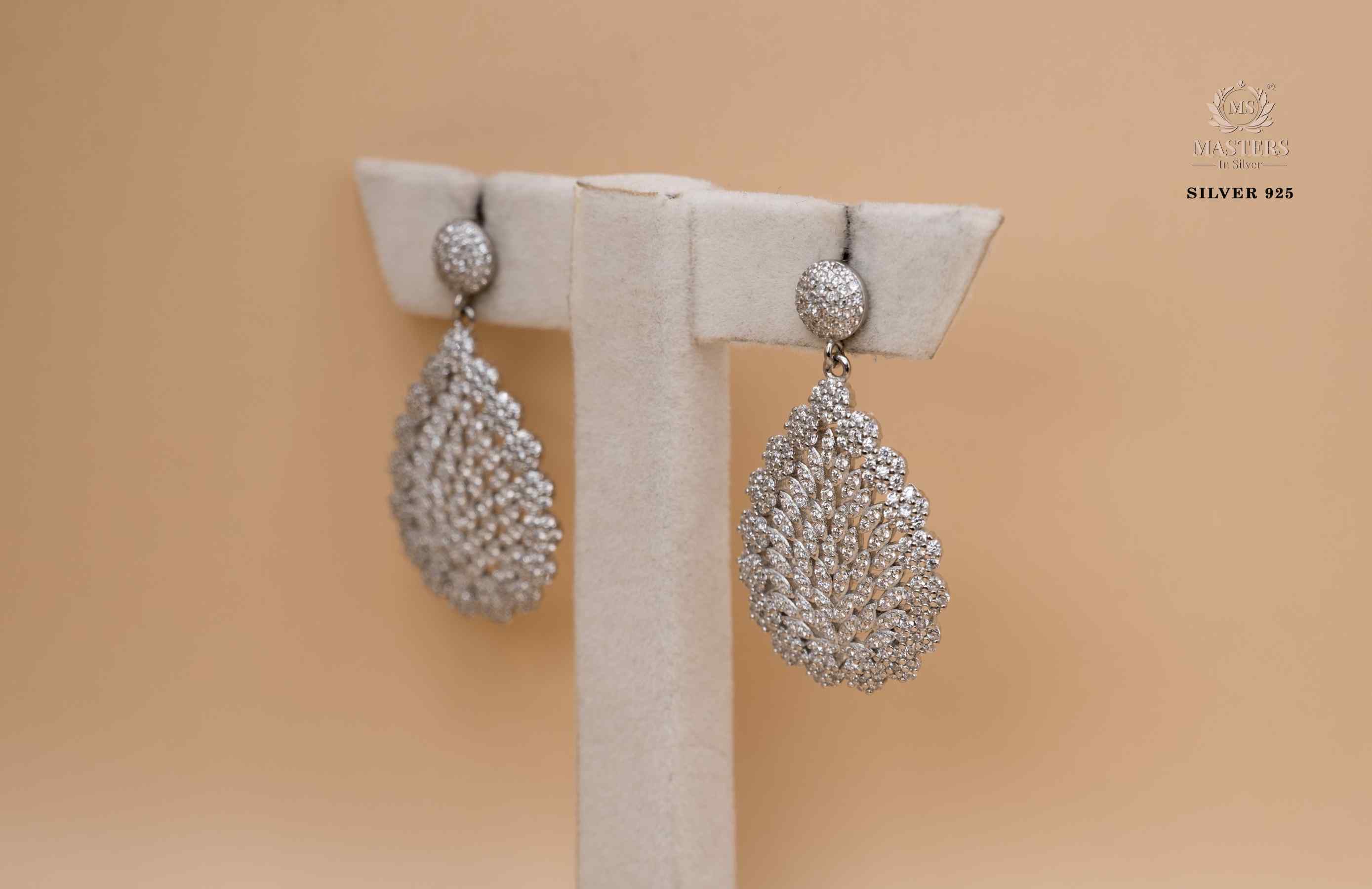 EARRINGS CUBIC ZIRCONIA  DIAMOND TYPE 🎁