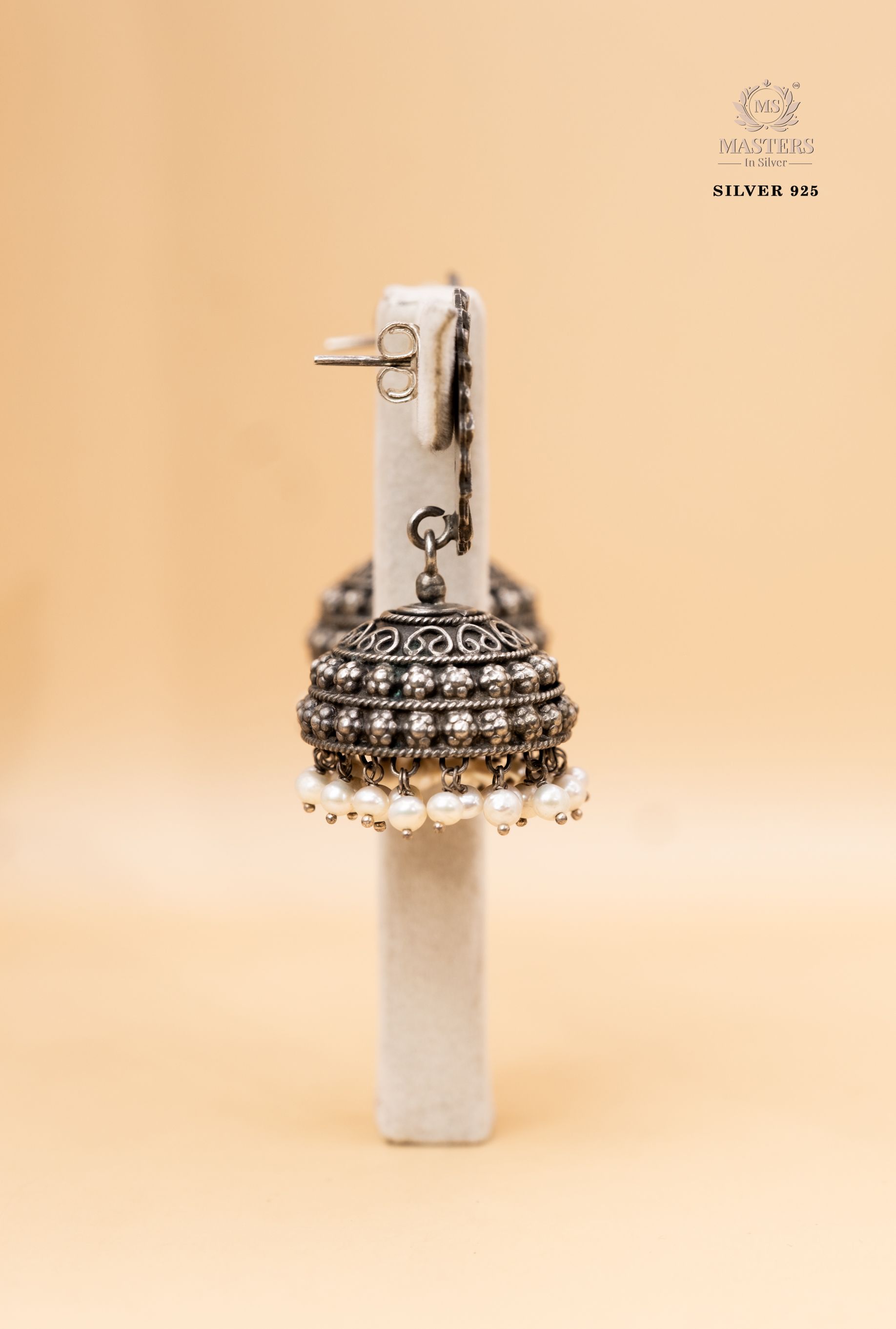 OXIDISED ORIGINAL EXPORT QUALITY JHUMKI EARRINGS