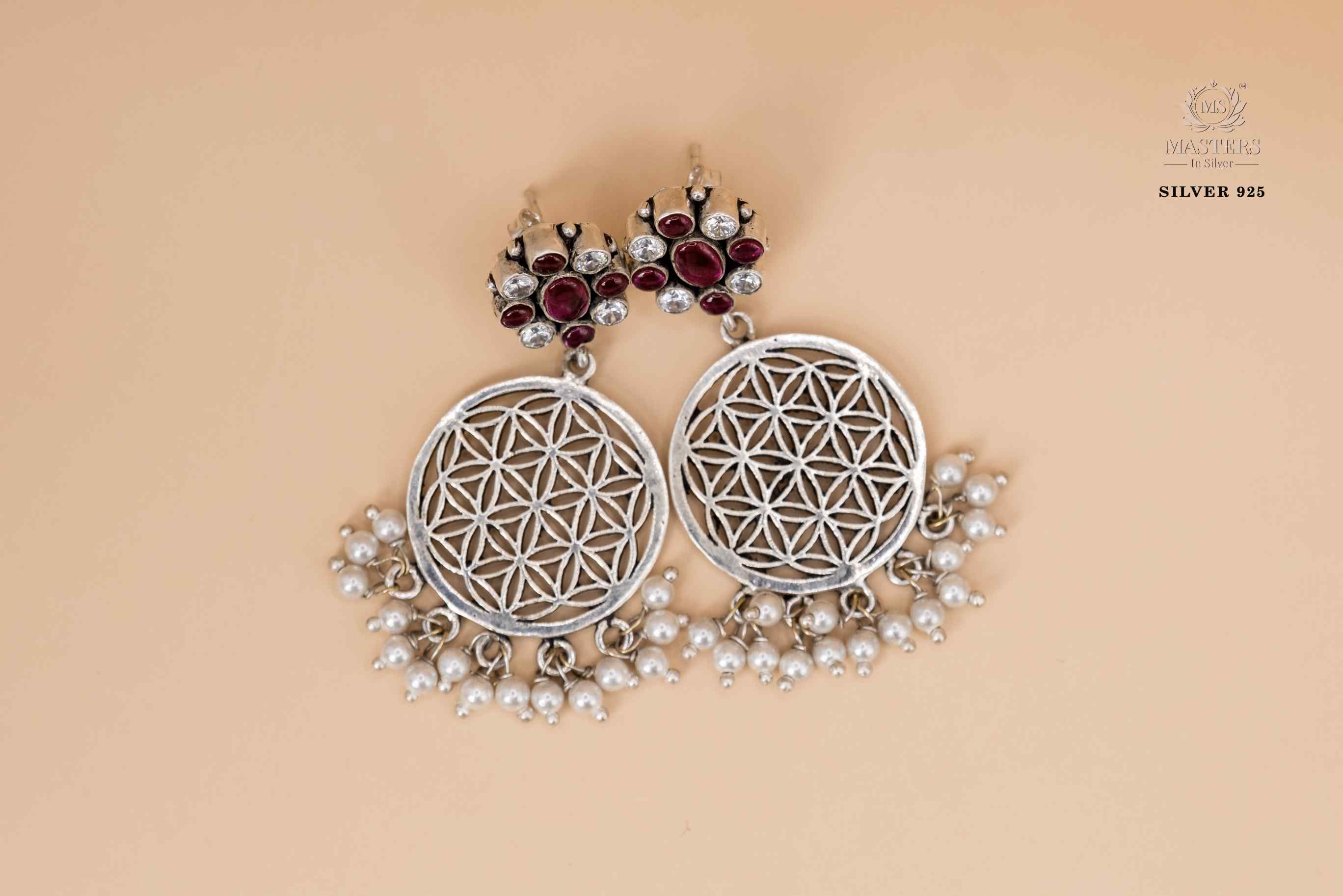 OXIDISED ORIGINAL EXPORT QUALITY JHUMKI EARRINGS