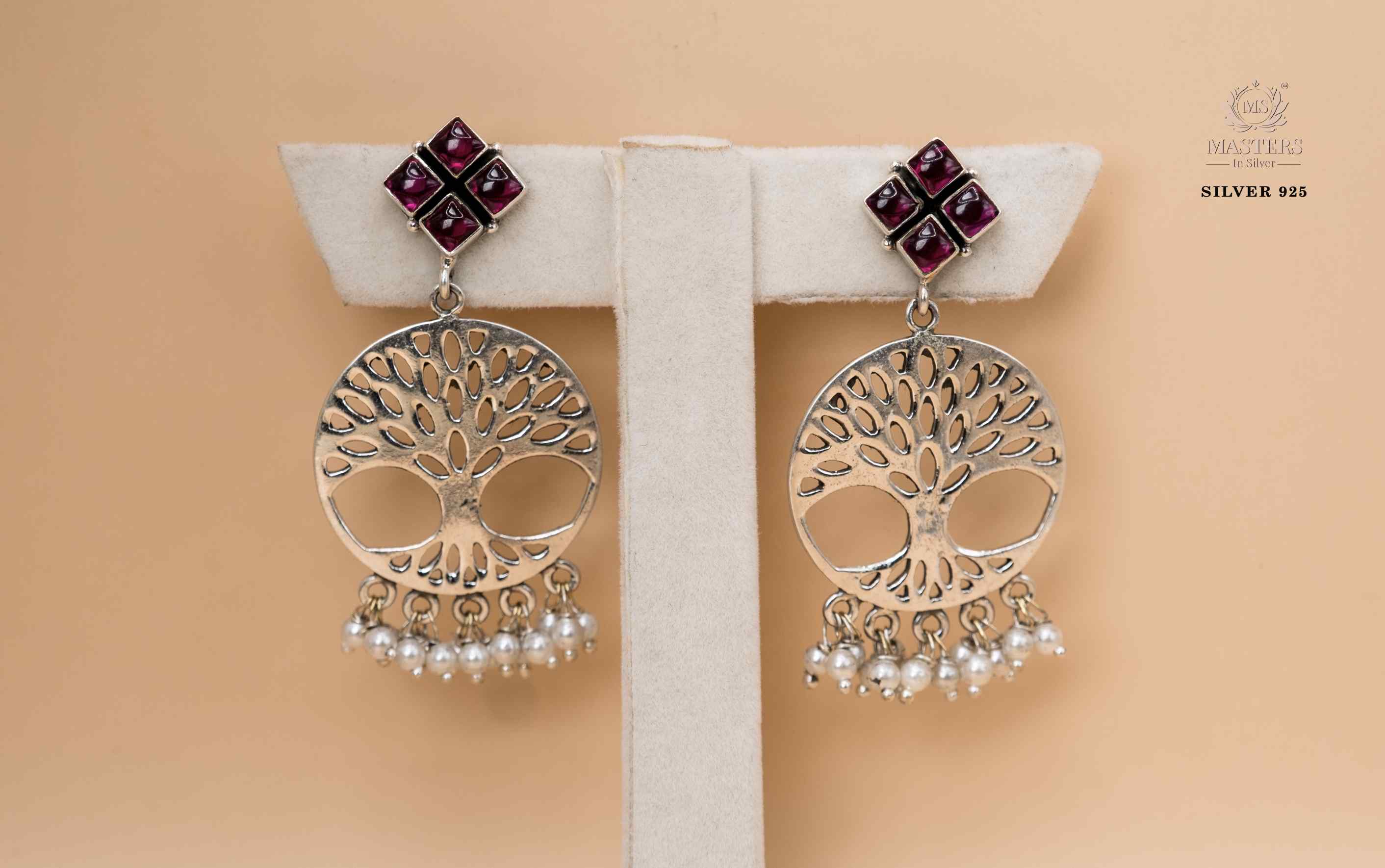 OXIDISED ORIGINAL EXPORT QUALITY JHUMKI EARRINGS