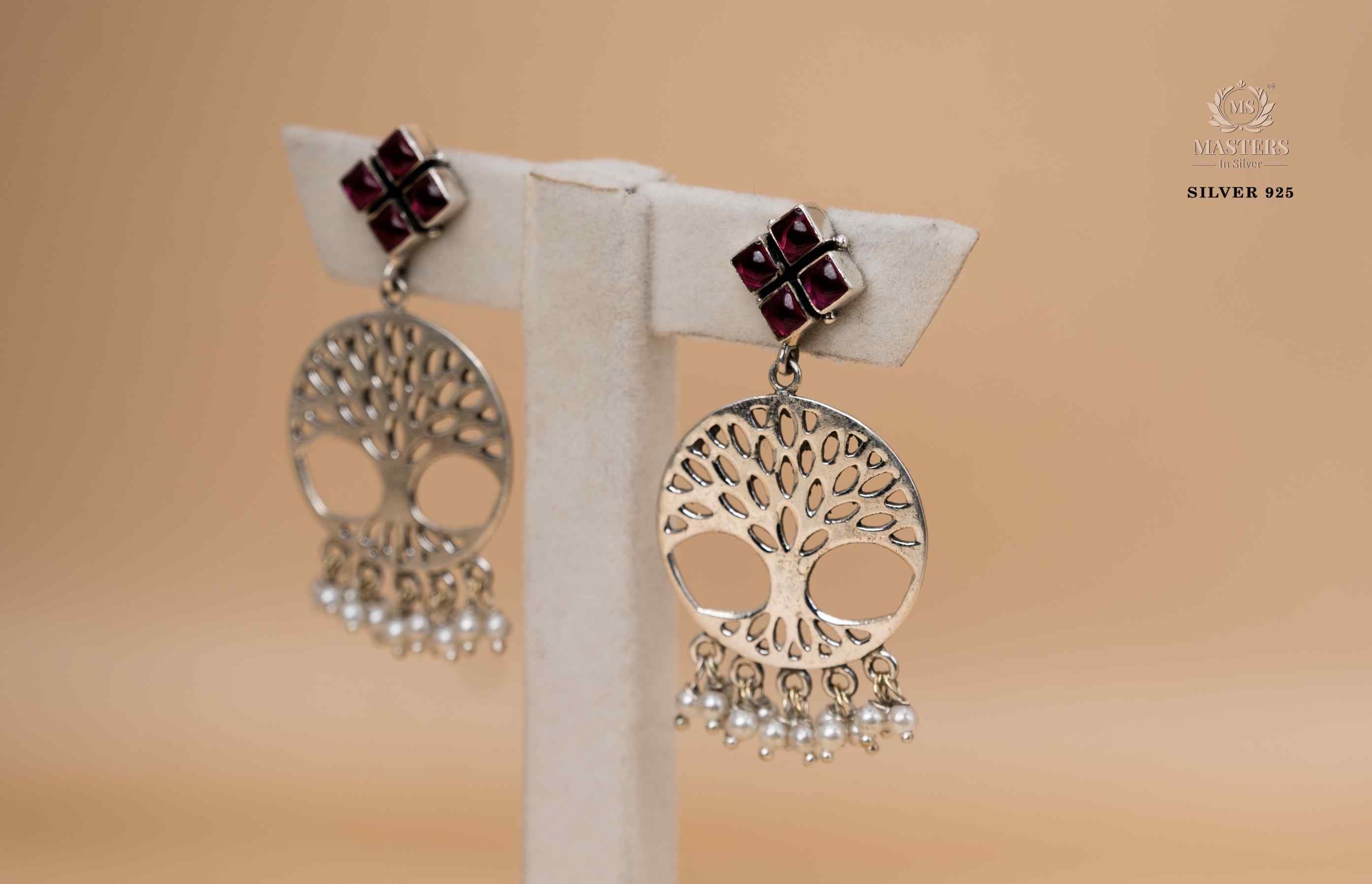 OXIDISED ORIGINAL EXPORT QUALITY JHUMKI EARRINGS
