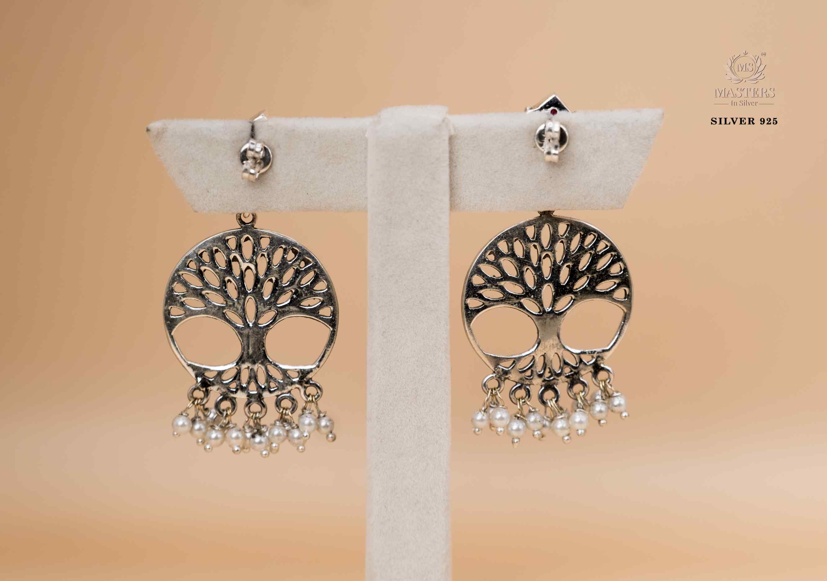OXIDISED ORIGINAL EXPORT QUALITY JHUMKI EARRINGS