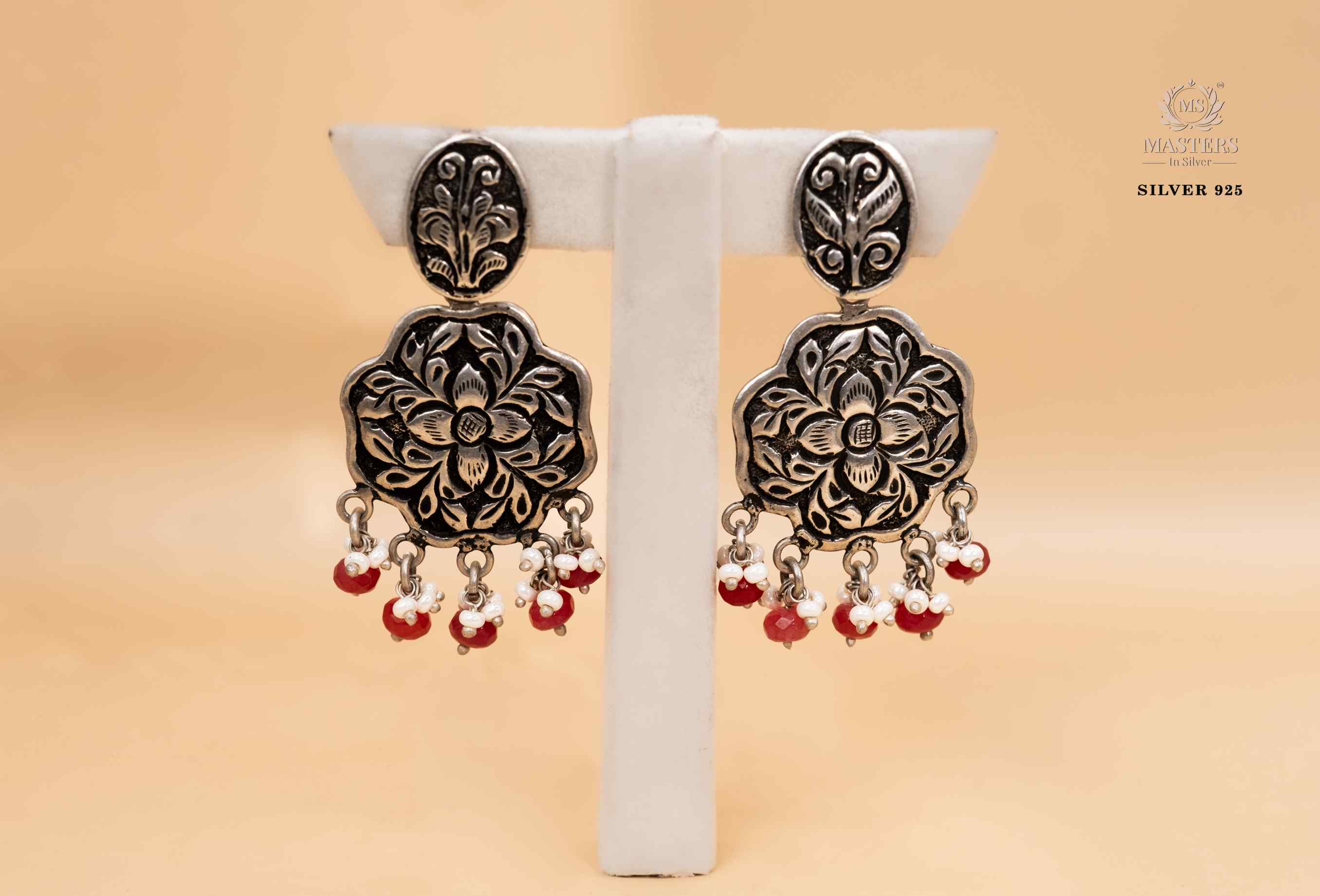 OXIDISED ORIGINAL EXPORT QUALITY JHUMKI EARRINGS