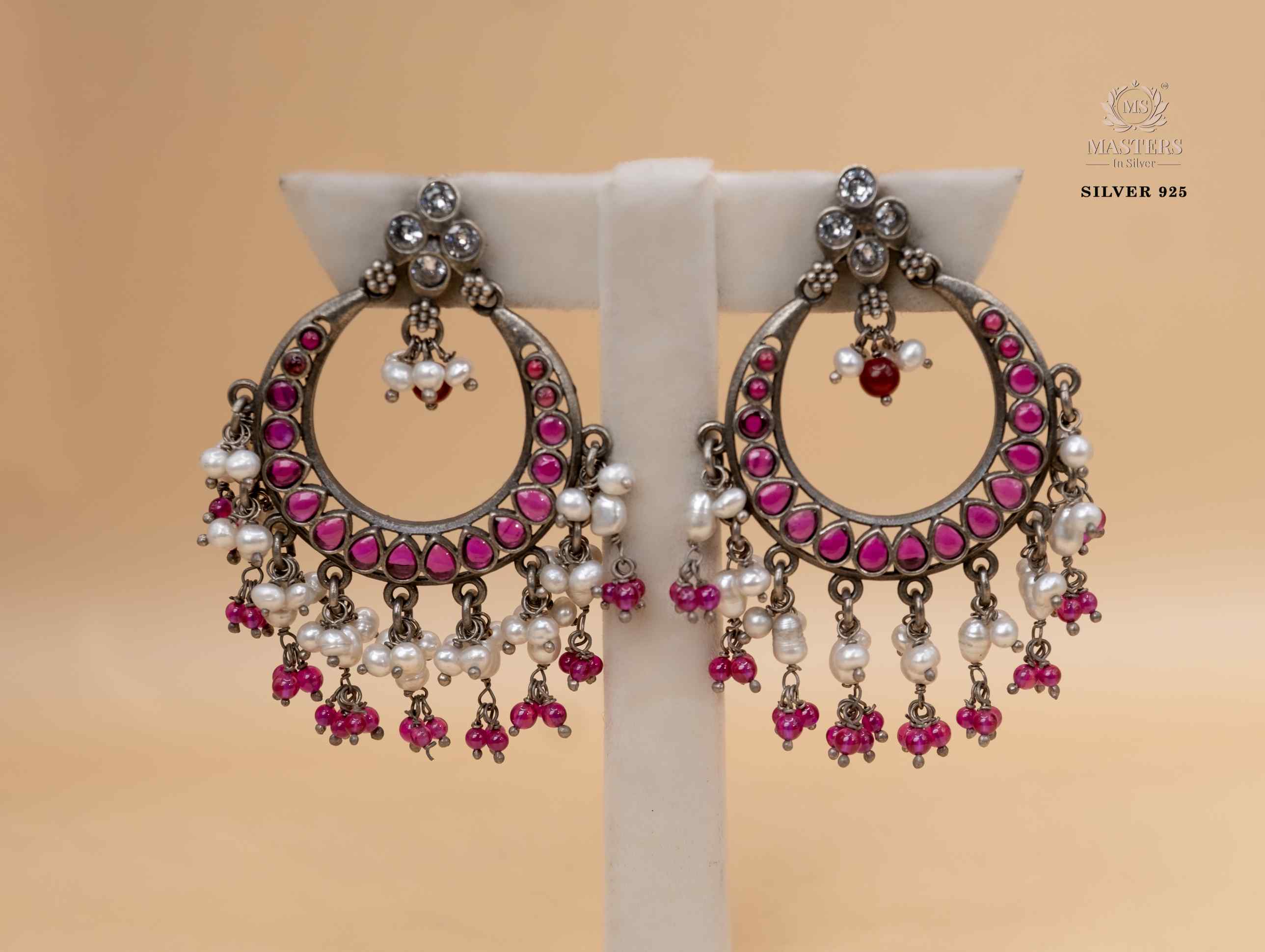 OXIDISED ORIGINAL EXPORT QUALITY JHUMKI EARRINGS