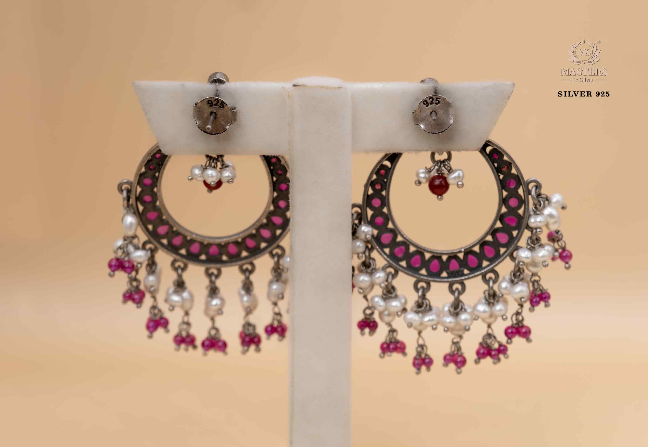 OXIDISED ORIGINAL EXPORT QUALITY JHUMKI EARRINGS