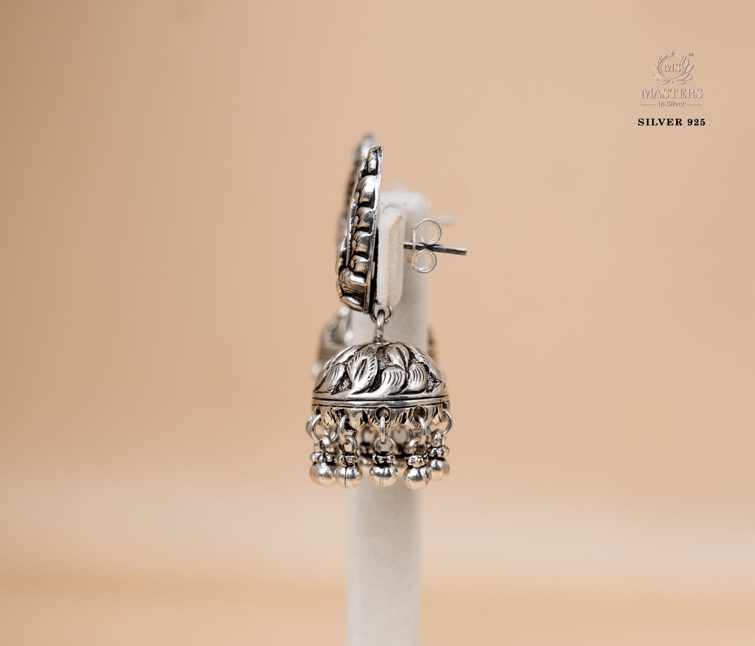 OXIDISED ORIGINAL EXPORT QUALITY JHUMKI EARRINGS