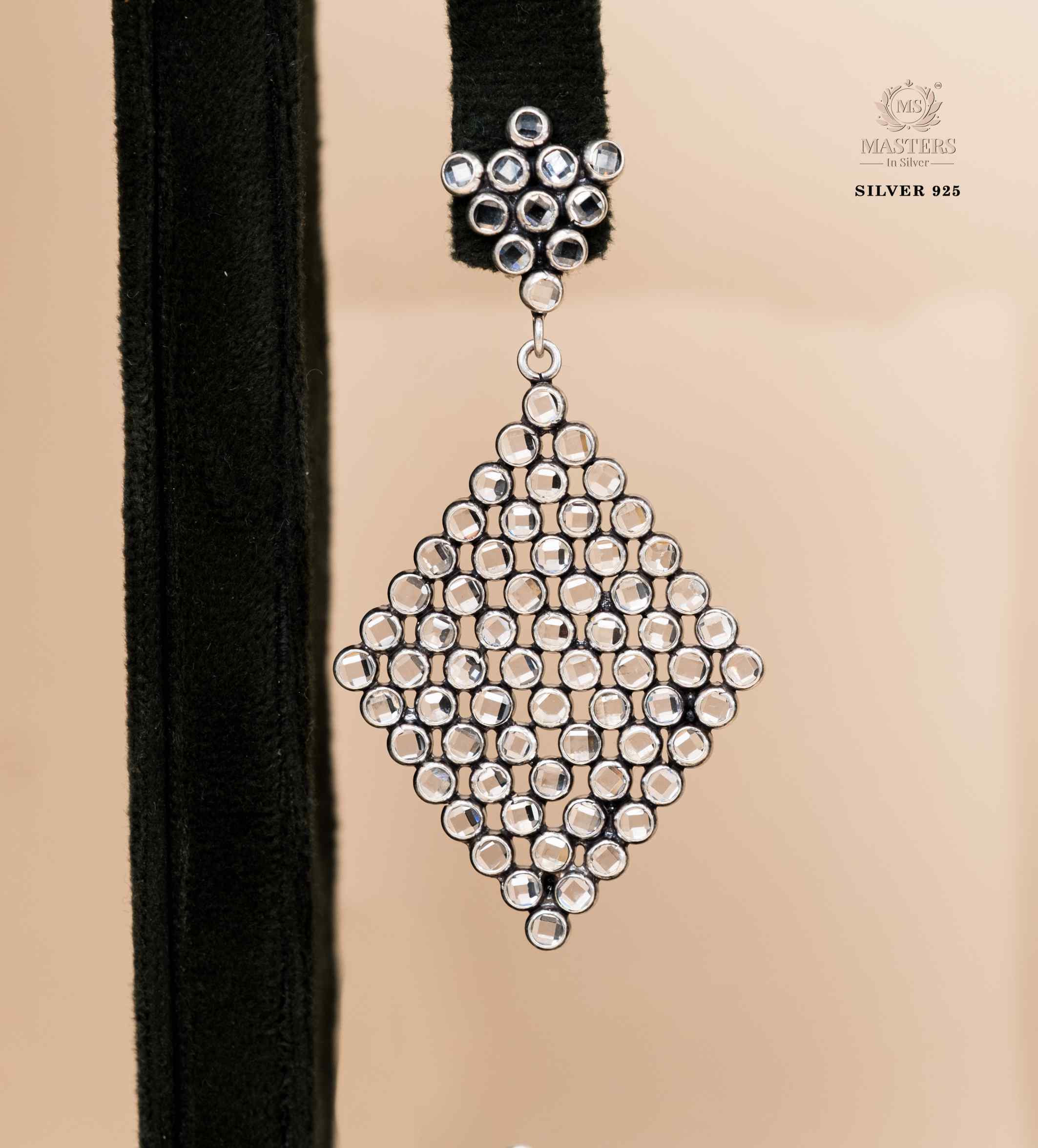OXIDISED ORIGINAL MOISSANITE EXPORT QUALITY JHUMKI