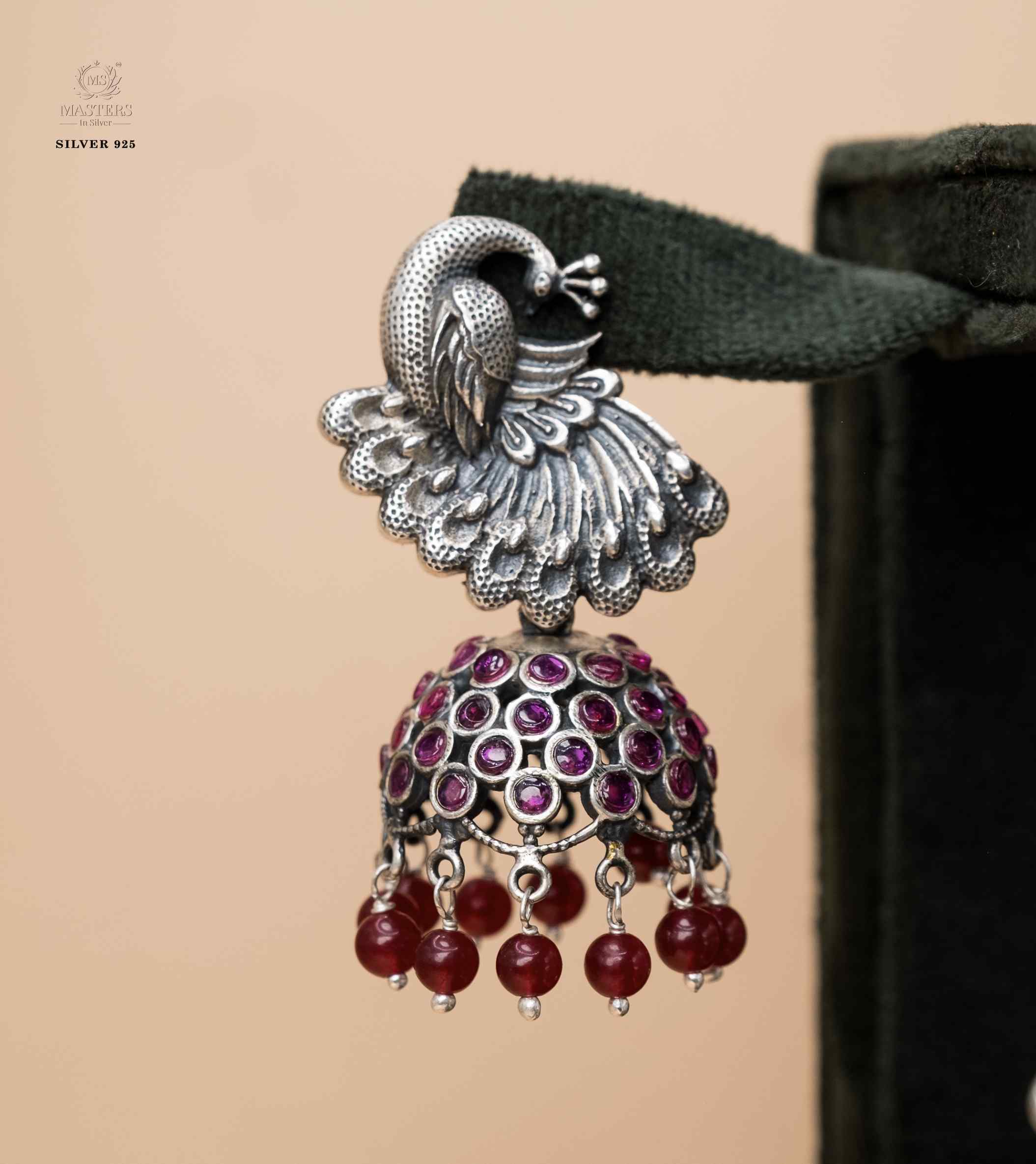 OXIDISED ORIGINAL EXPORT QUALITY JHUMKI EARRINGS