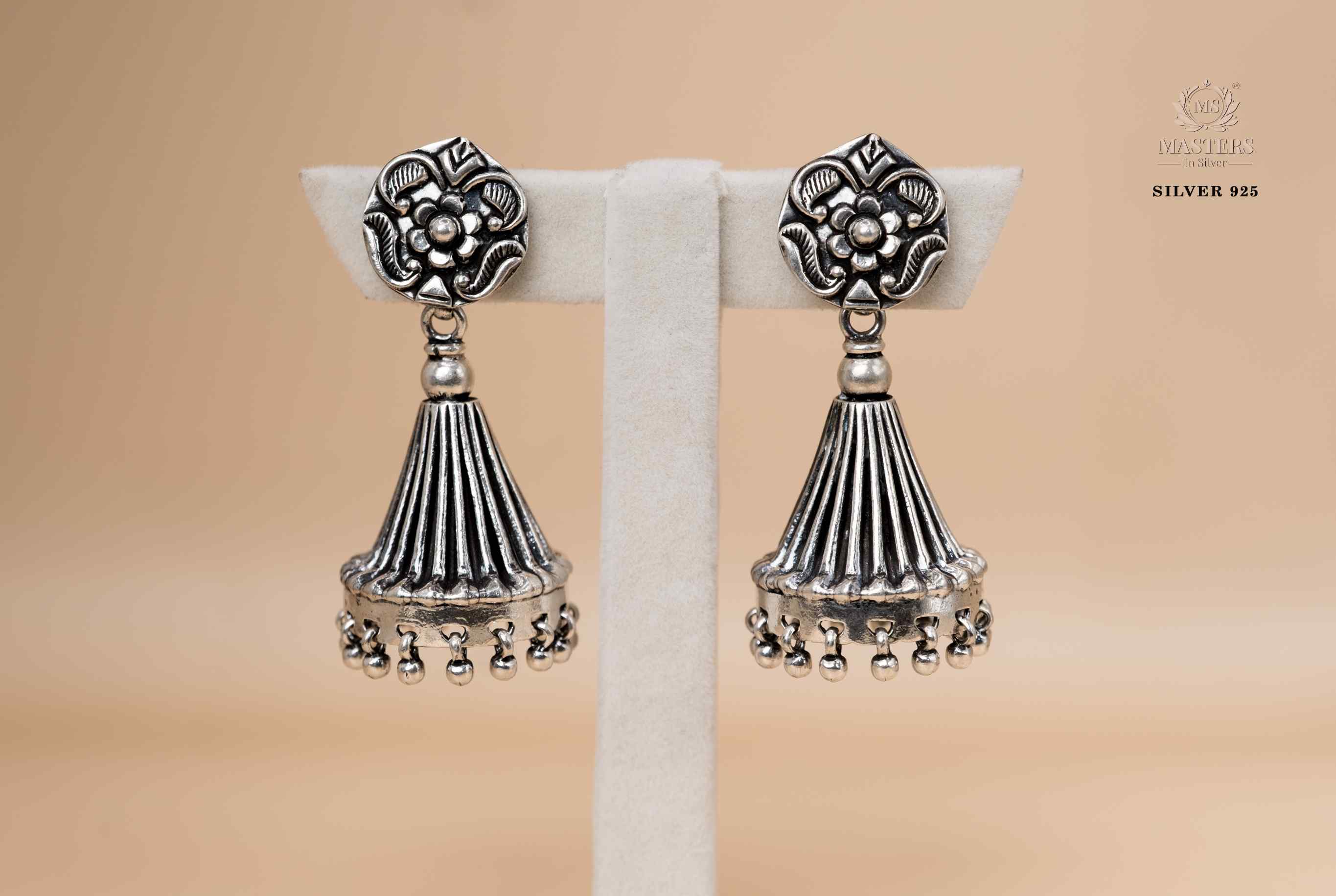 JHUMKI OXIDISED SILVER 925