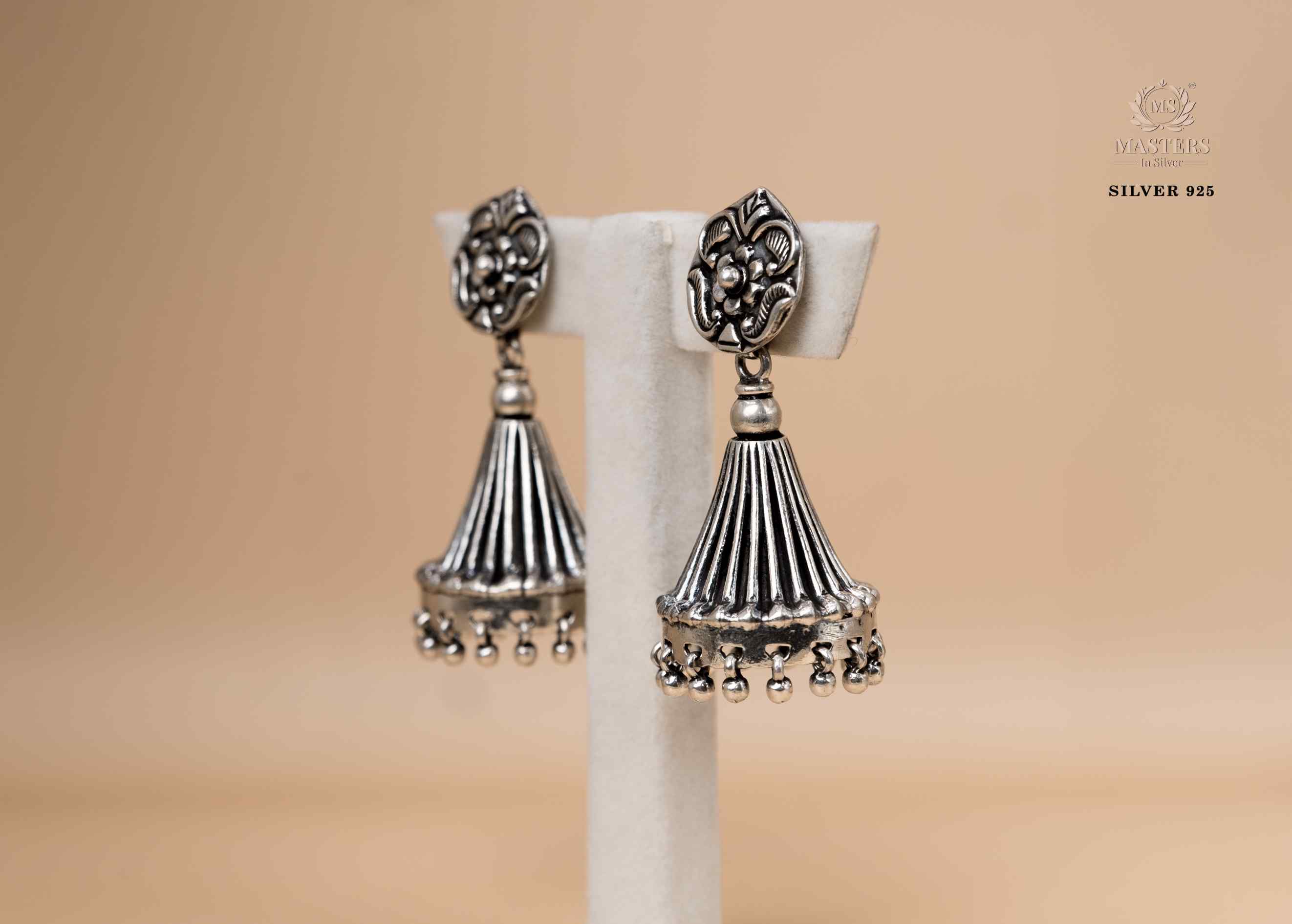 JHUMKI OXIDISED SILVER 925