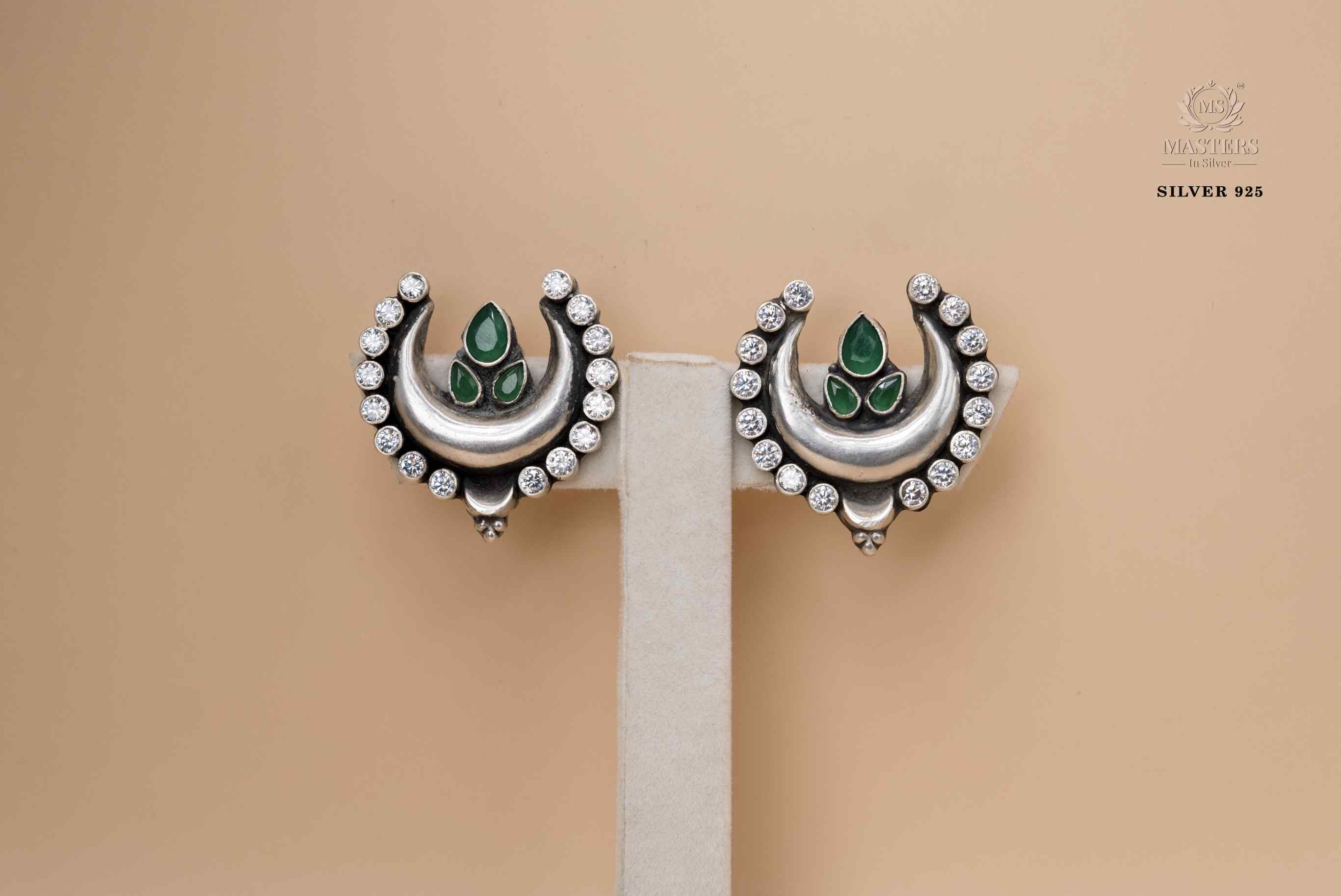 OXIDISED ORIGINAL EXPORT QUALITY JHUMKI EARRINGS