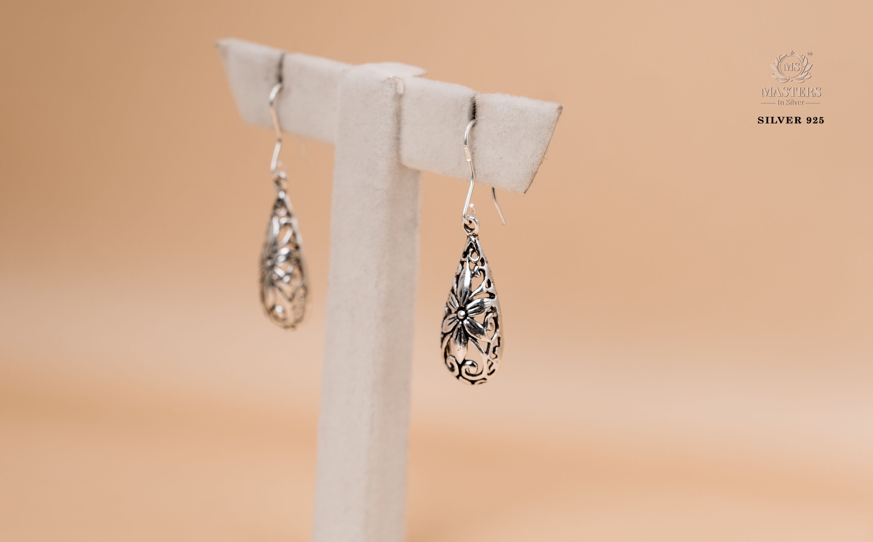 OXIDISED JHUMKI EAR-RINGS HANGINGS TYPE