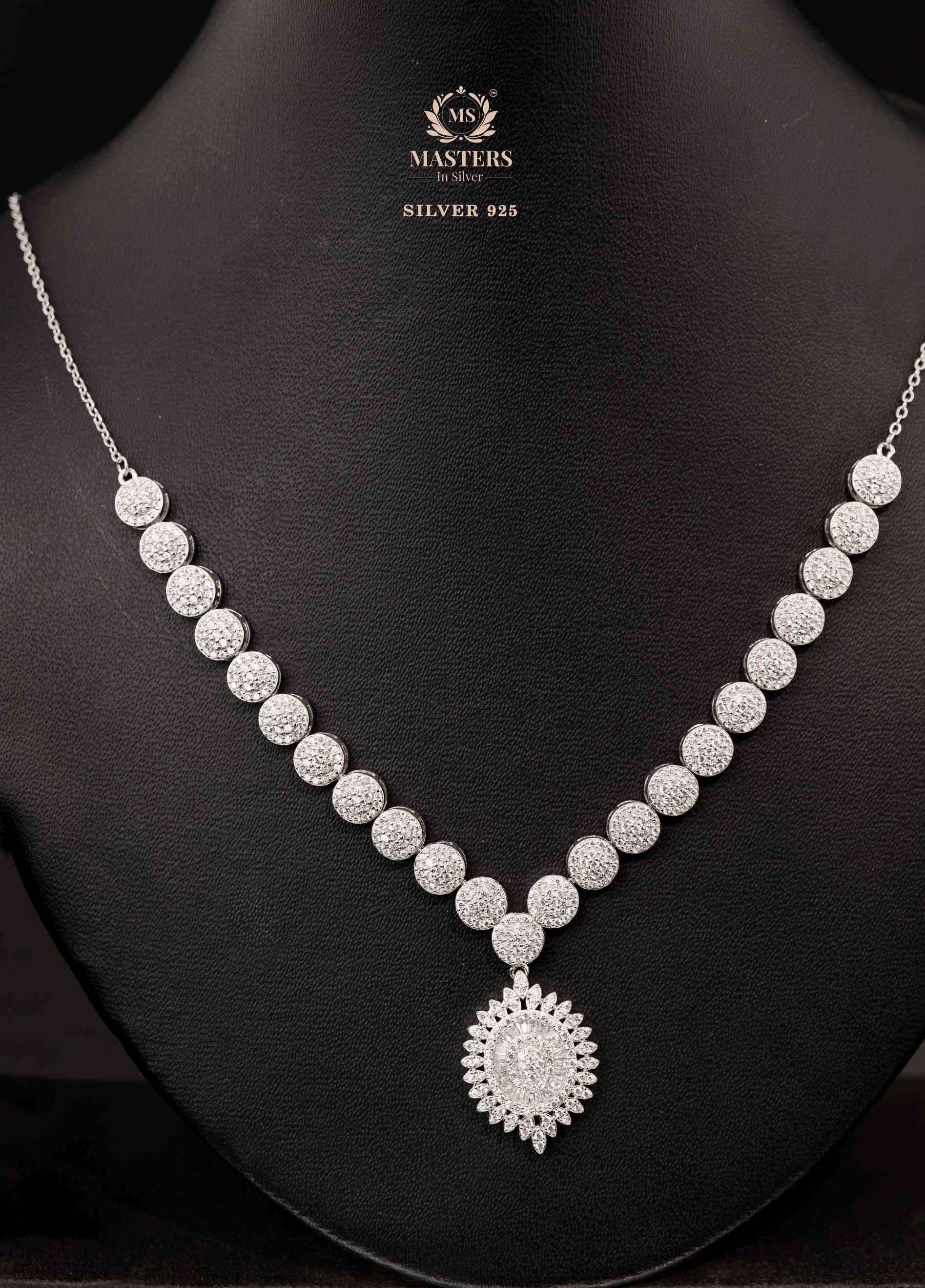 NECKLACES CUBIC ZIRCONIA ORIGINAL IMPORTED SILVER 925