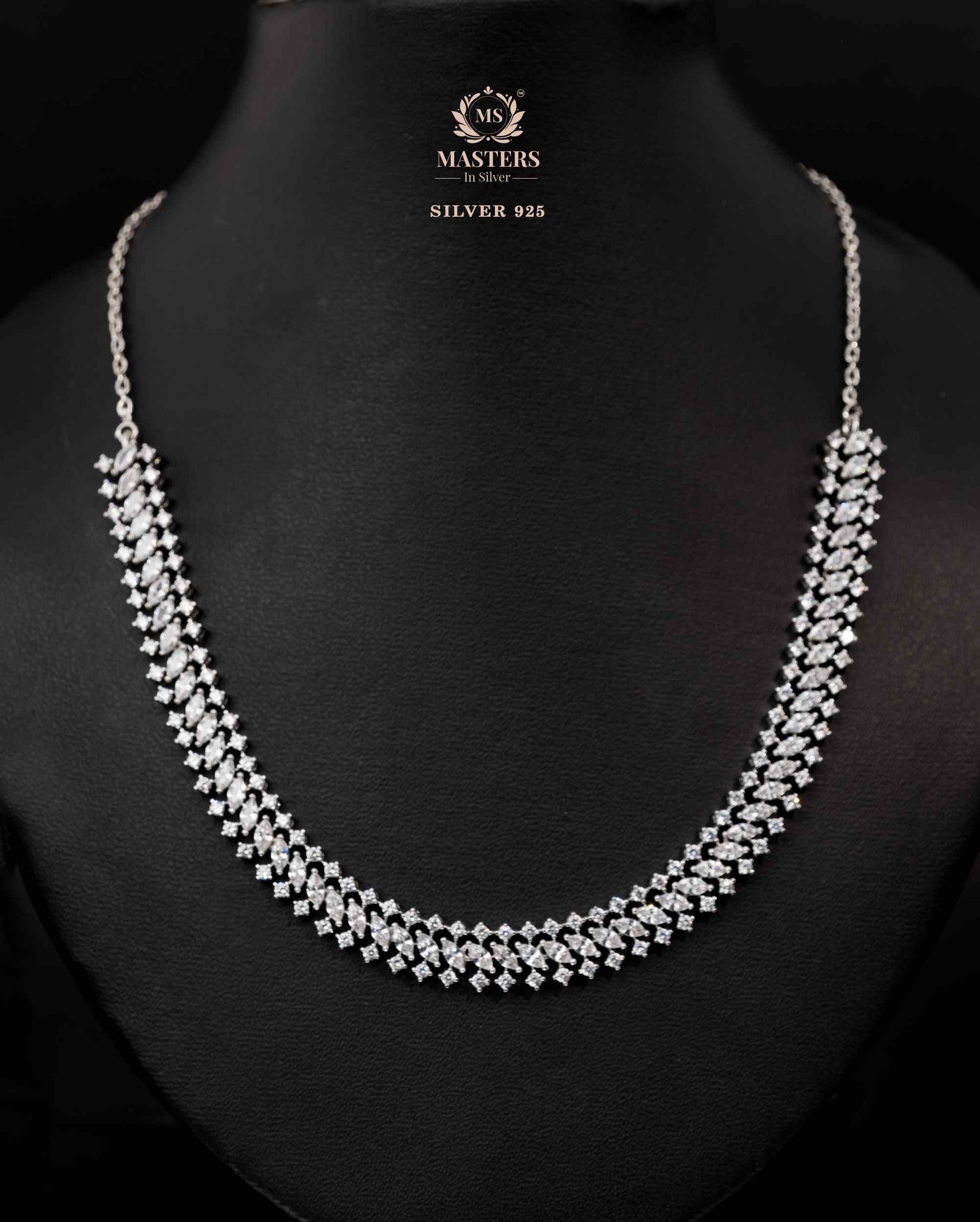NECKLACES CUBIC ZIRCONIA ORIGINAL IMPORTED SILVER 925