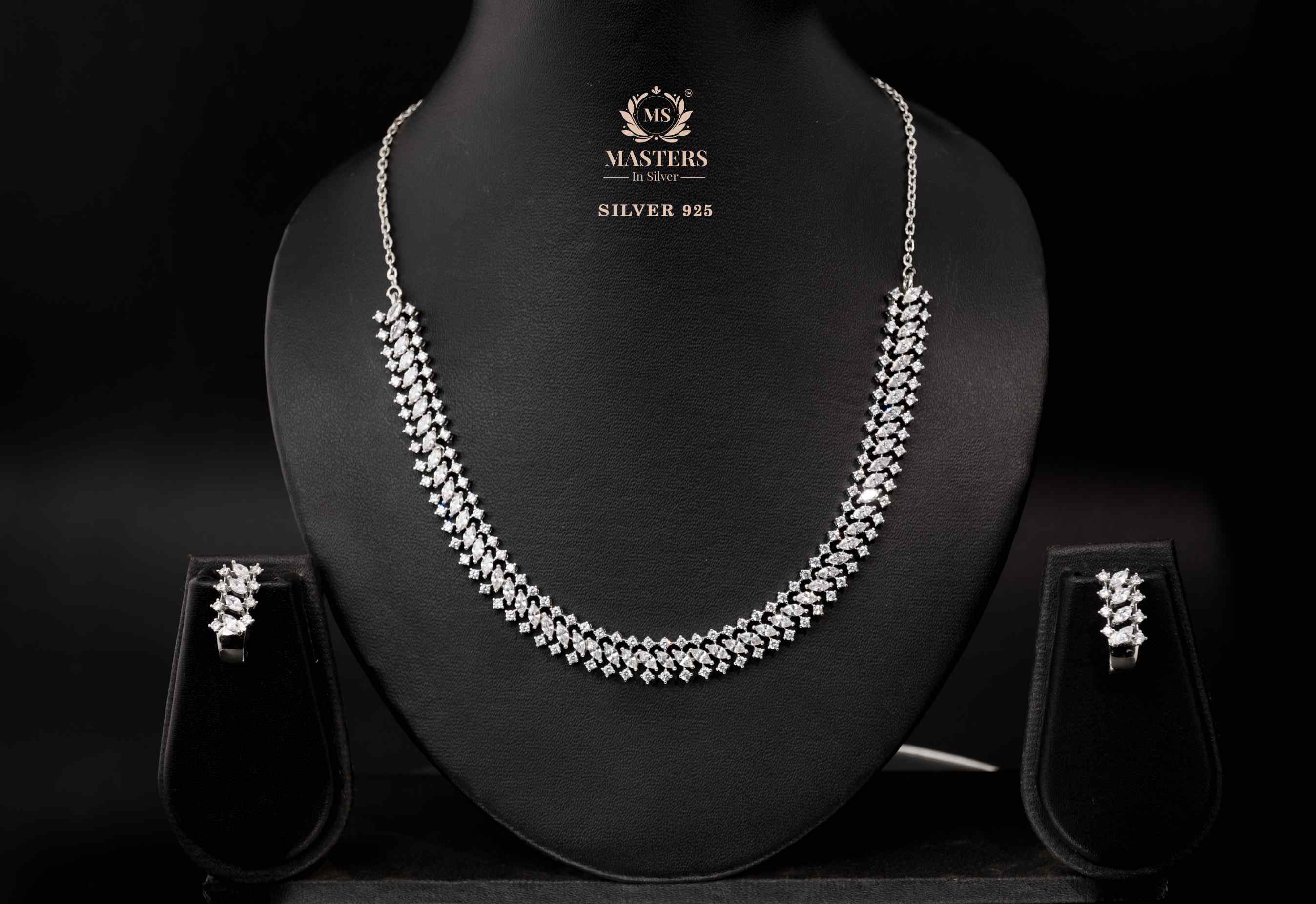 NECKLACES CUBIC ZIRCONIA ORIGINAL IMPORTED SILVER 925