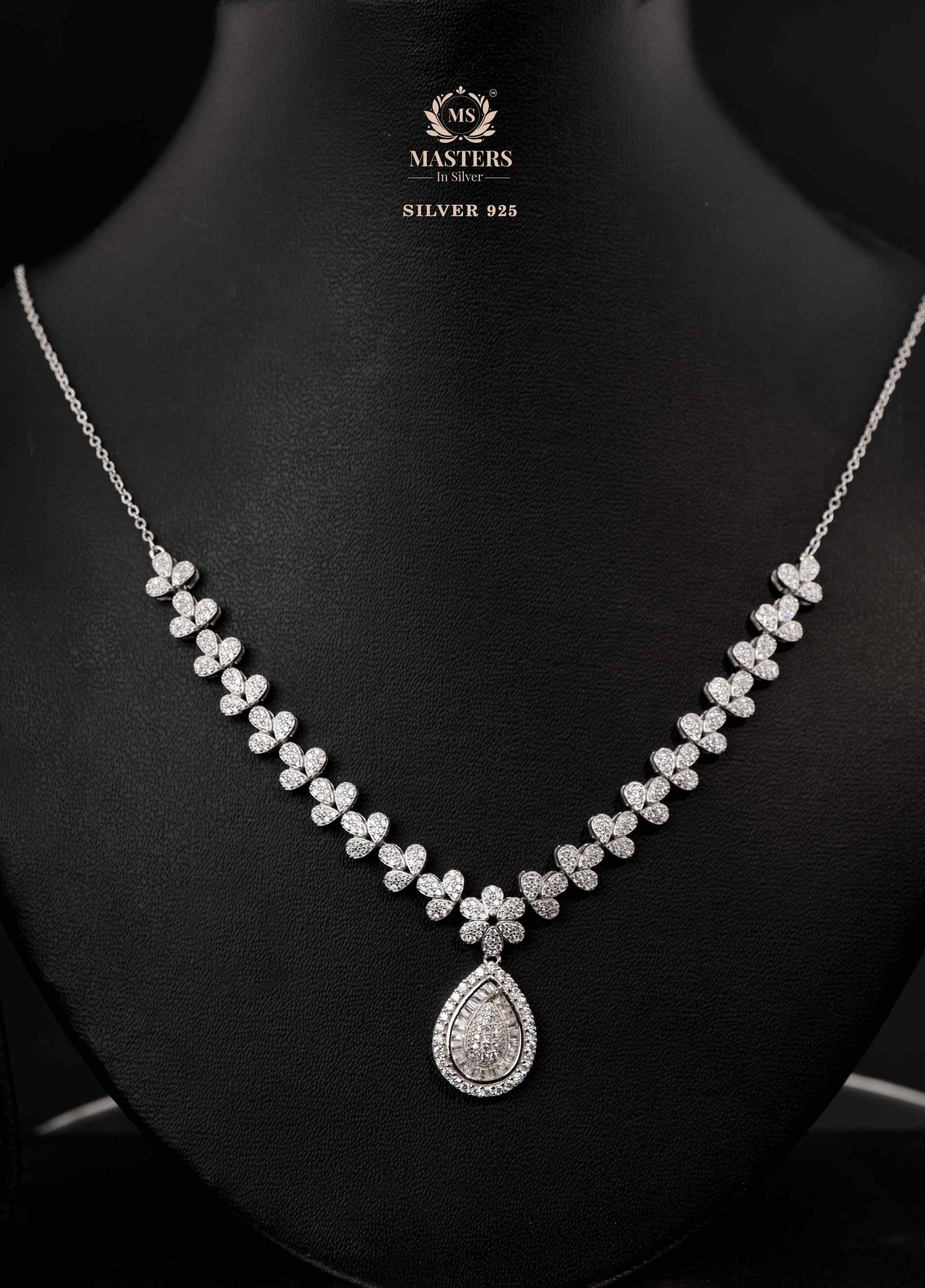 NECKLACES CUBIC ZIRCONIA ORIGINAL IMPORTED SILVER 925
