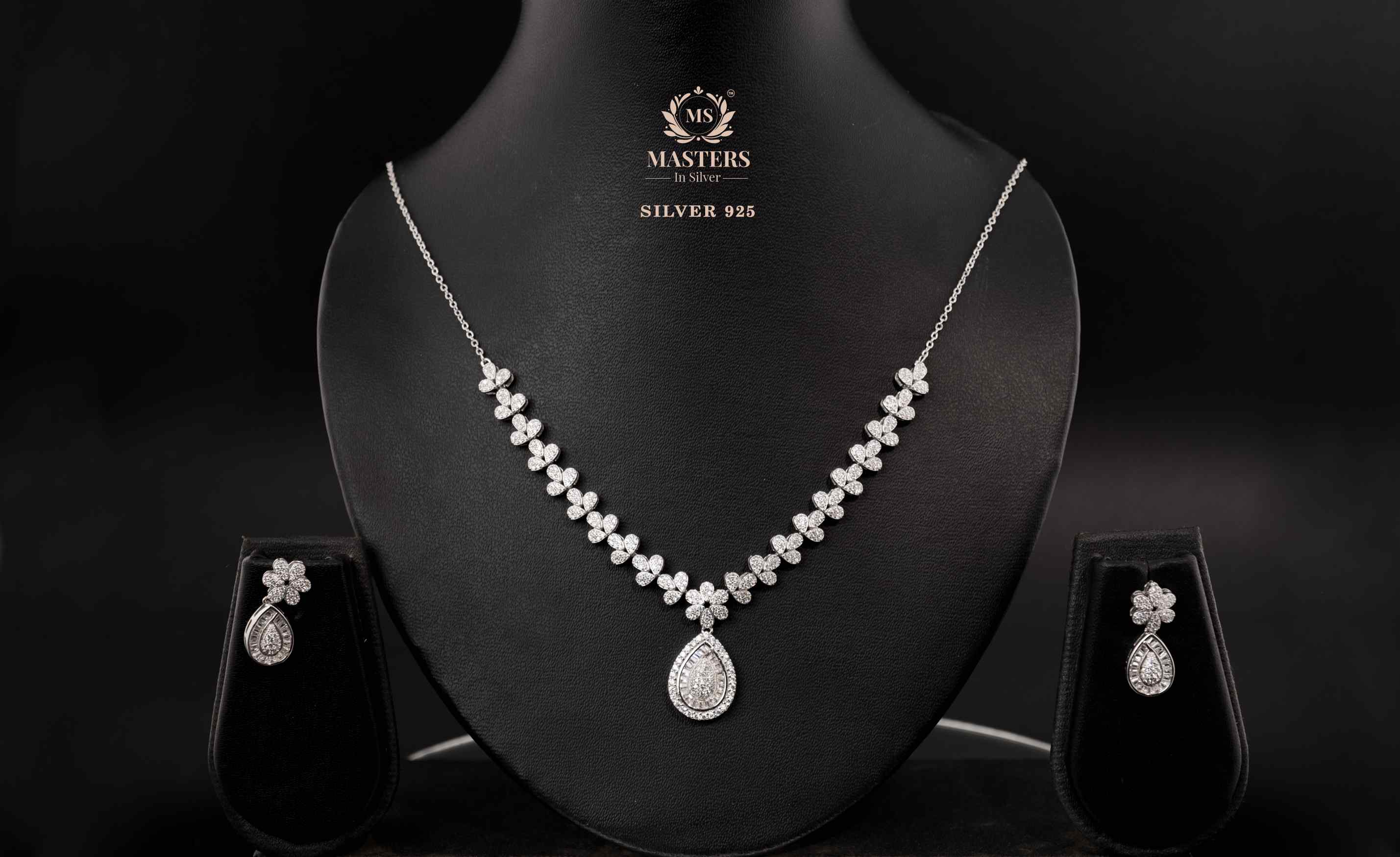 NECKLACES CUBIC ZIRCONIA ORIGINAL IMPORTED SILVER 925