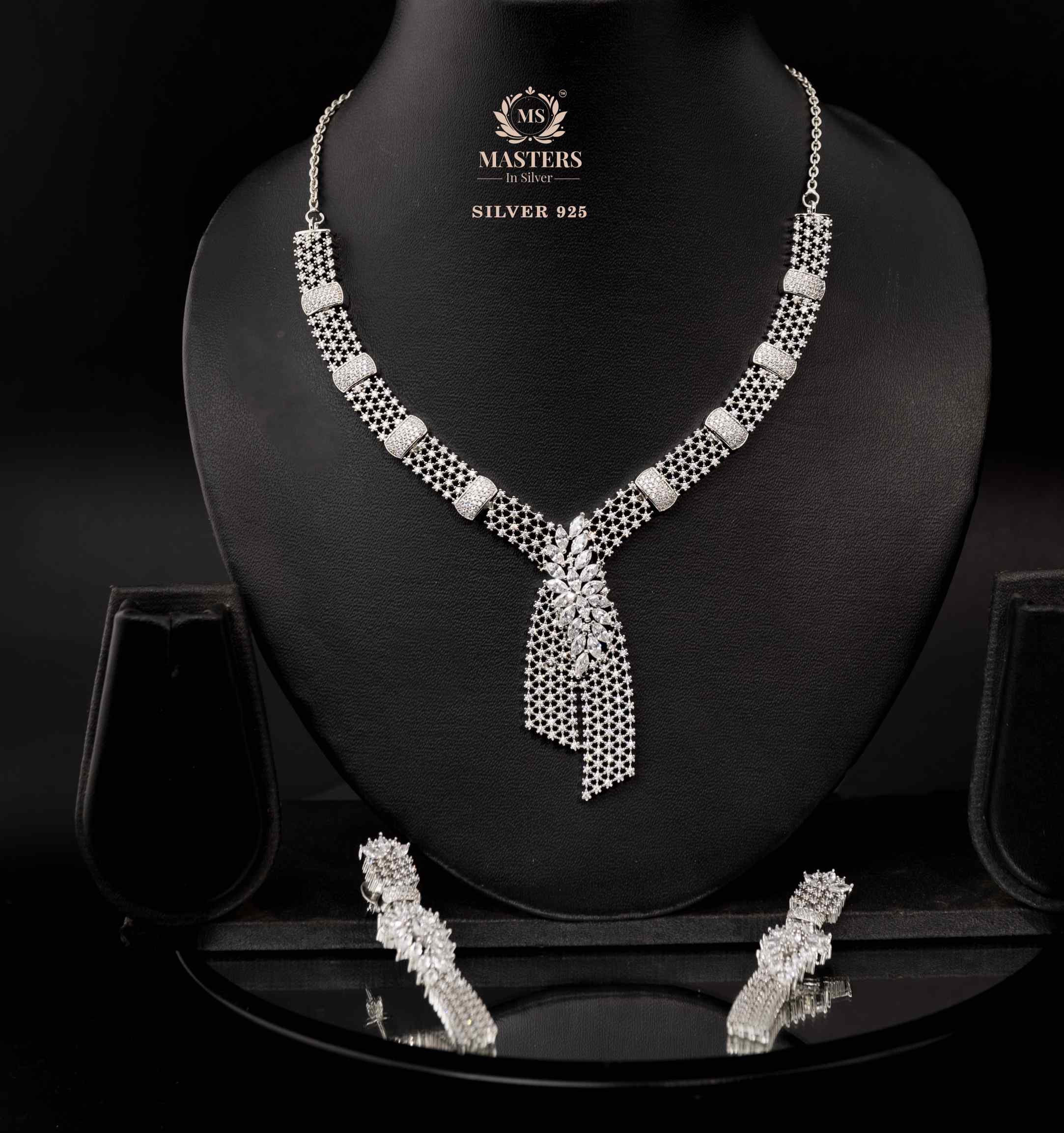 NECKLACES CUBIC ZIRCONIA ORIGINAL IMPORTED SILVER 925