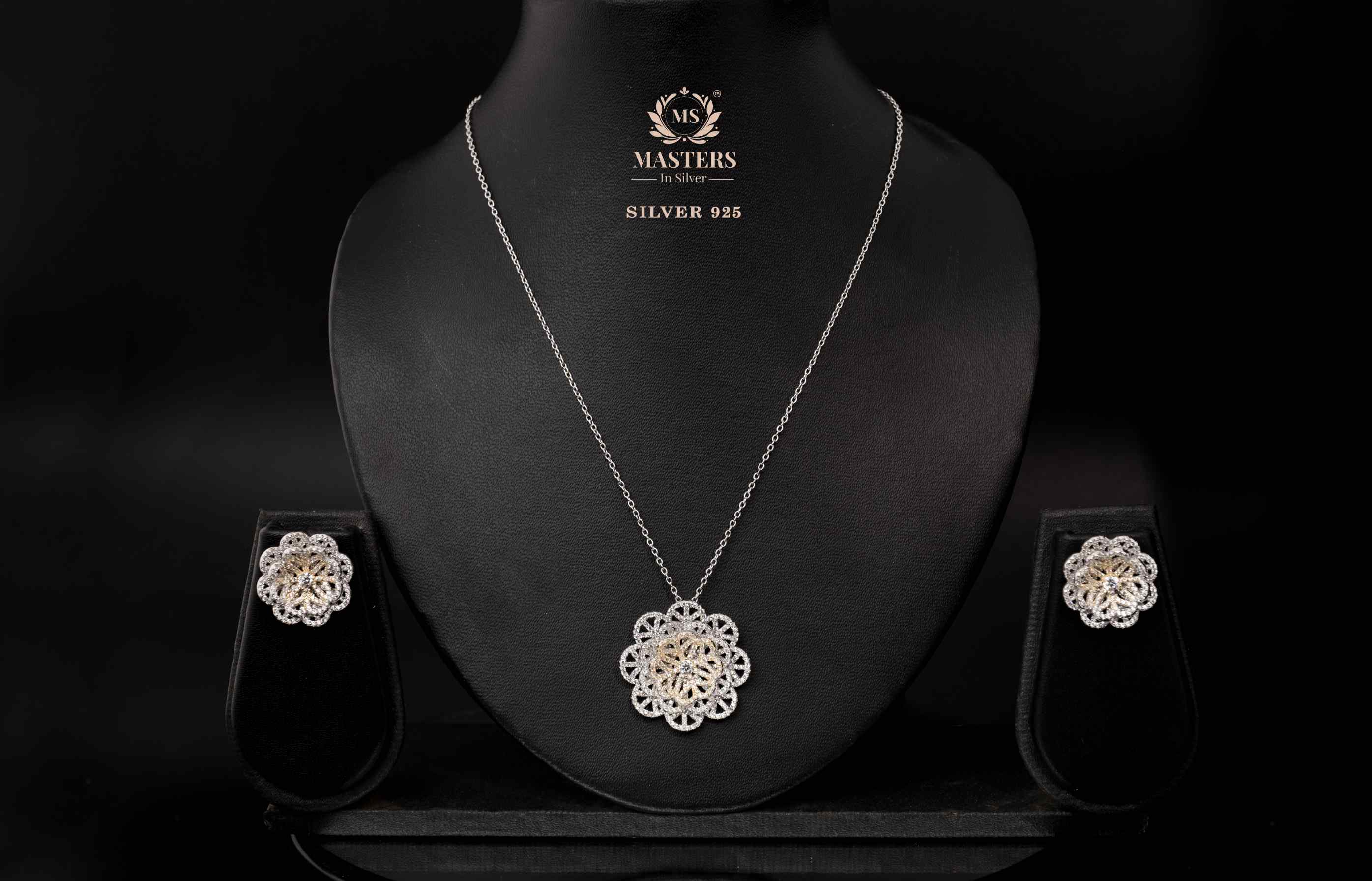 NECKLACES CUBIC ZIRCONIA ORIGINAL IMPORTED SILVER 925