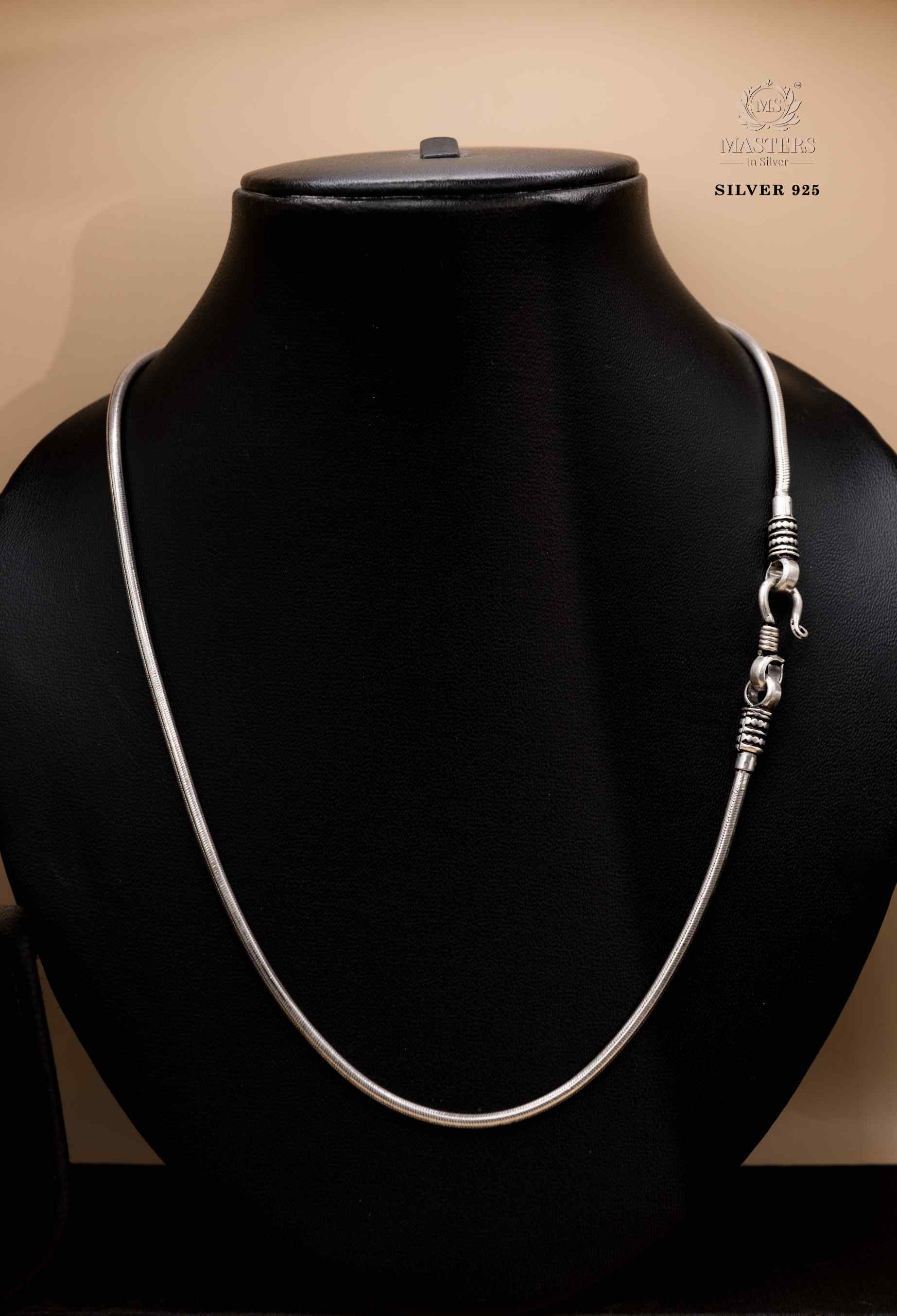 GENTS CHAIN OXIDISED ORIGINAL EXPORT QUALITY SILVER 925