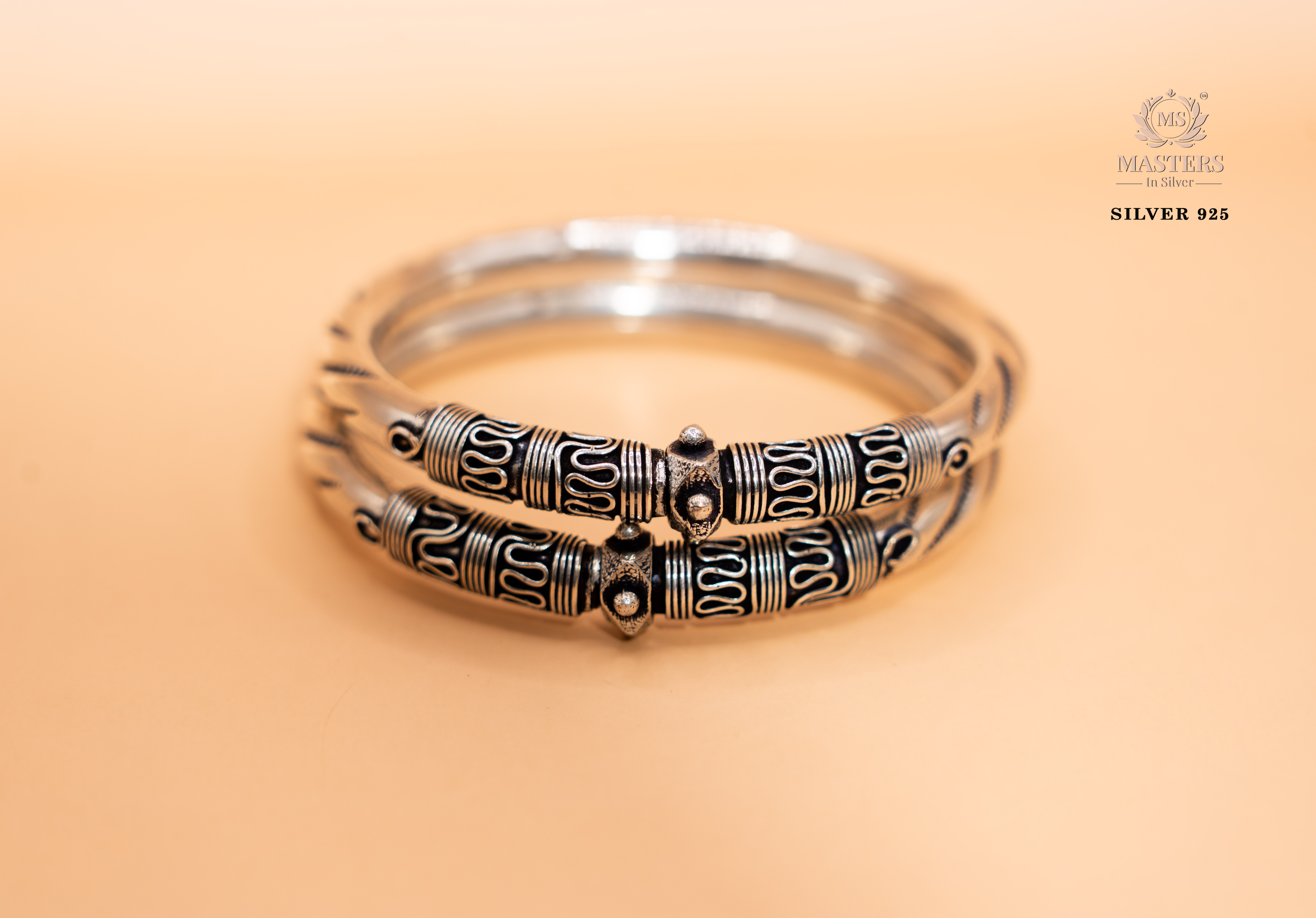 Pair  OXIDISED SILVER  KADE