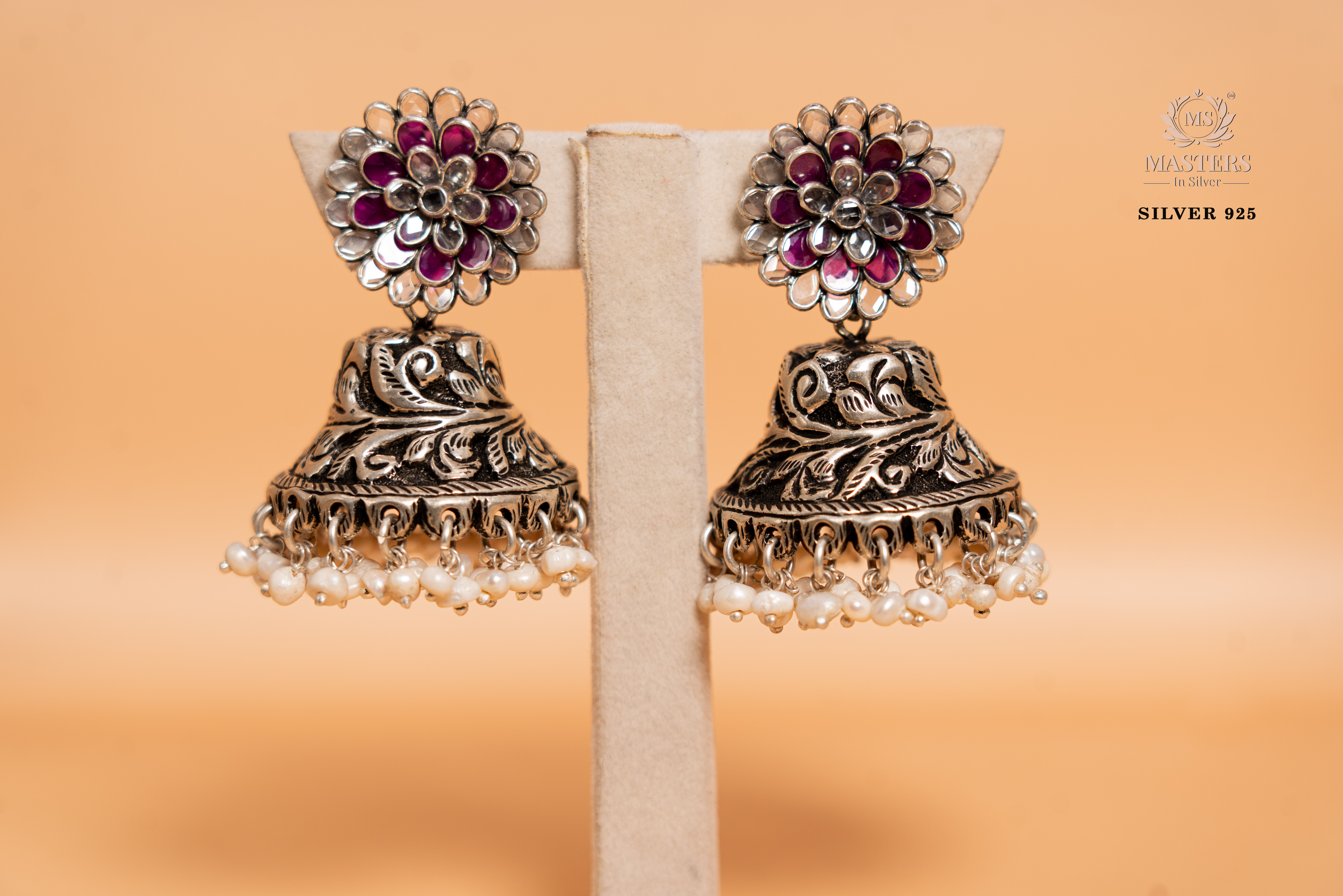Jhumki original export quality silver 925