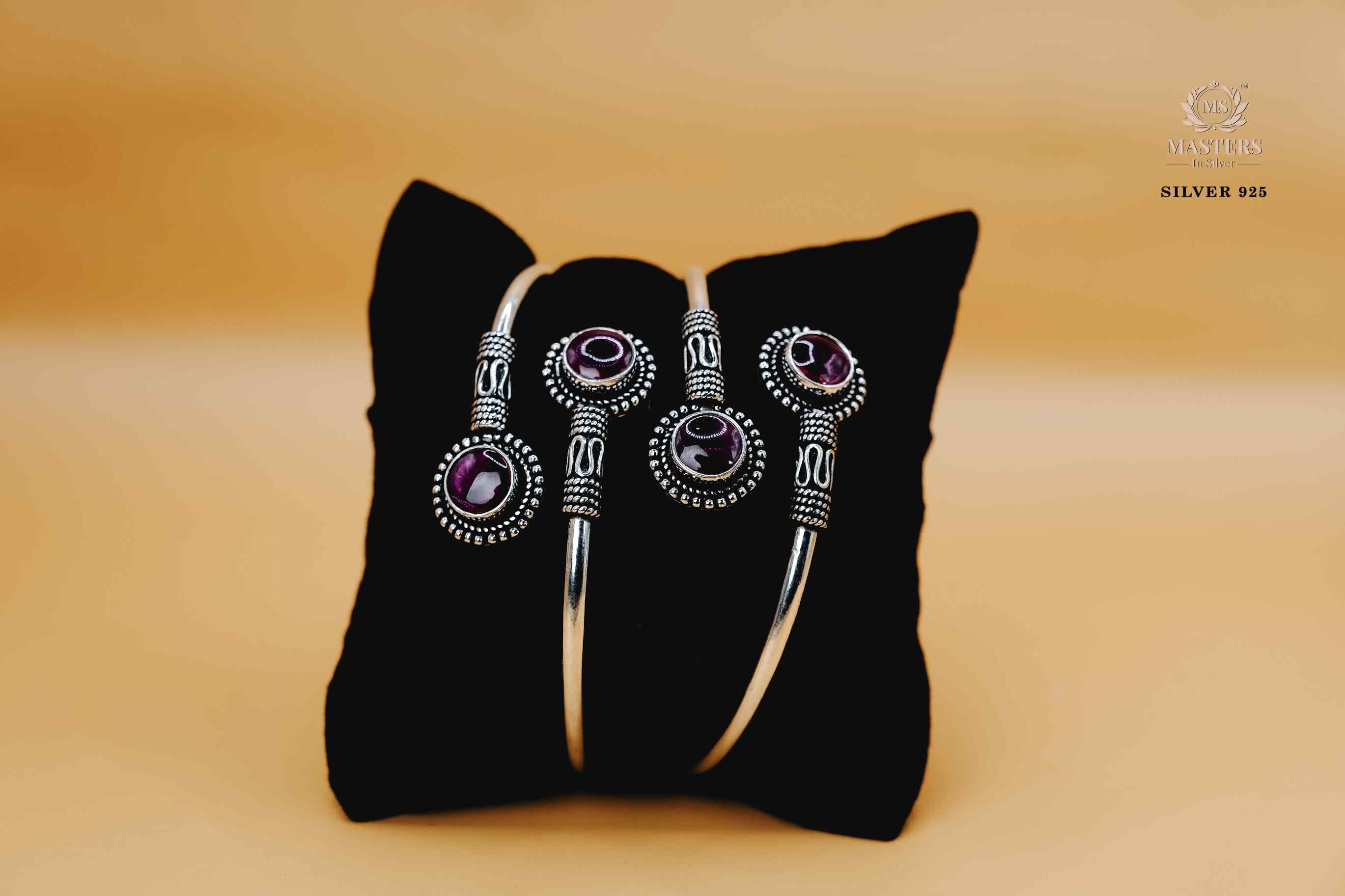 KADA OXIDISED GIRLS CUTSTONE PINK 1 pc.